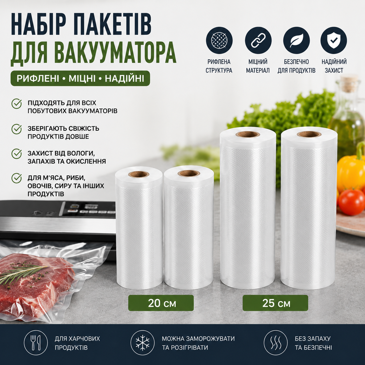 Набір рулонів для вакууматора